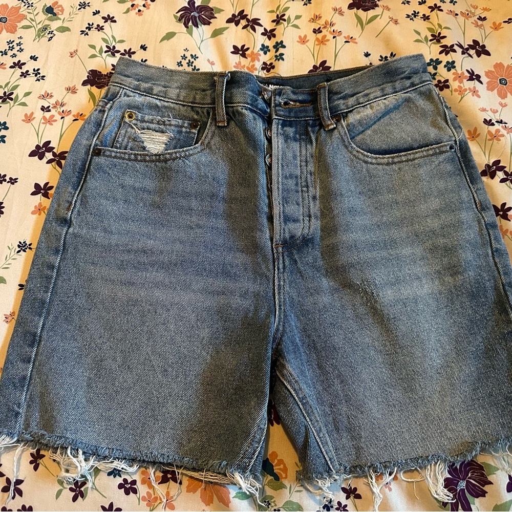 Fashion Nova Light Blue Jean Shorts
